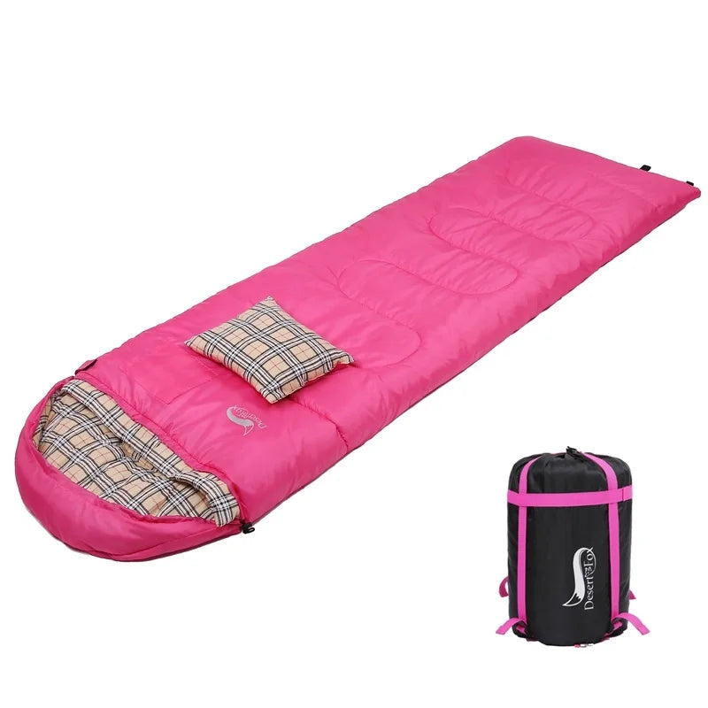 Desert Fox Soft Flannel Winter Sleeping Bag For Adults