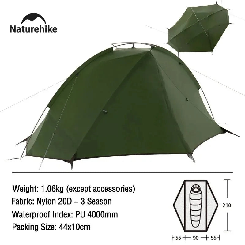 Naturehike Ultralight Camping Tent Waterproof Canopy