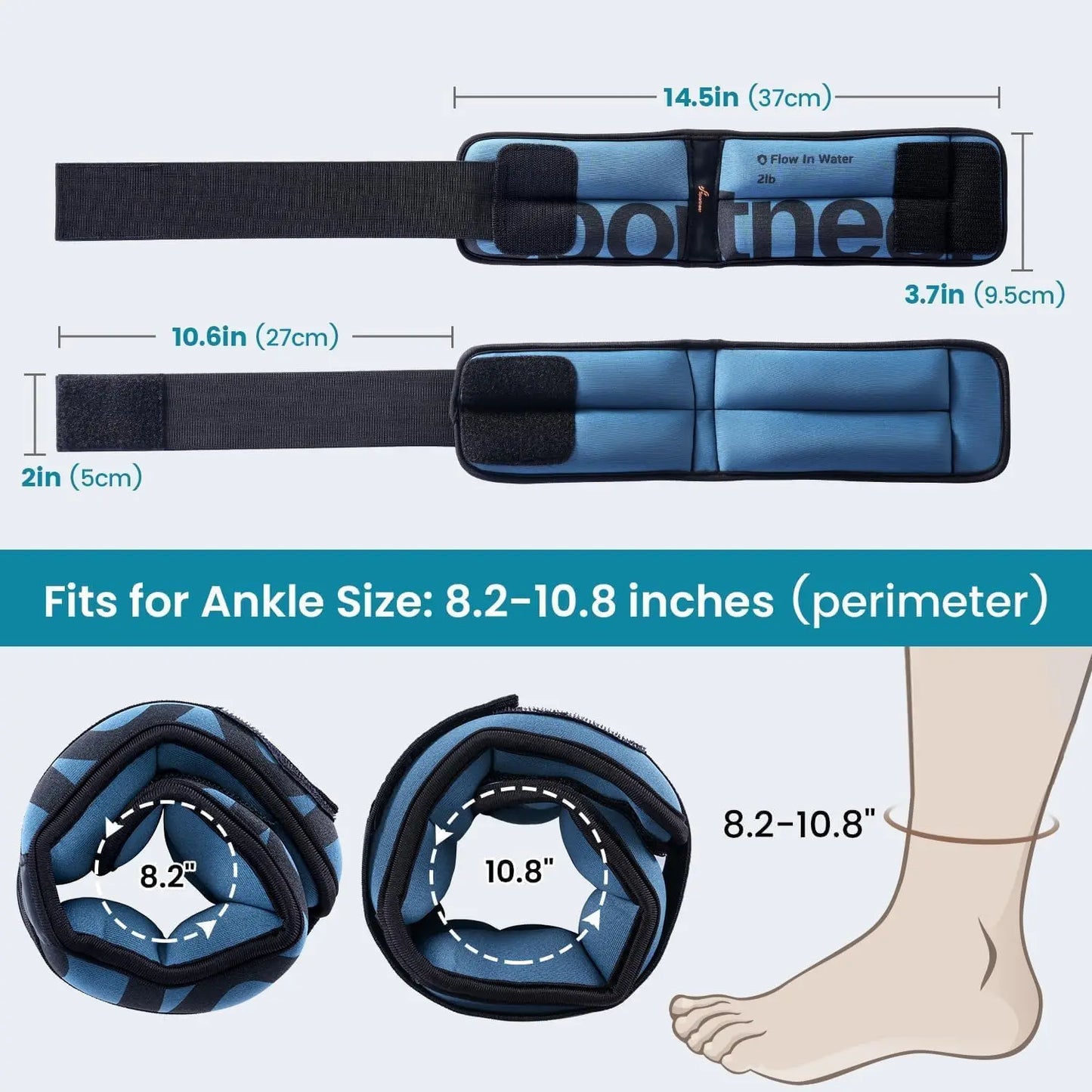 Water Aerobics Exercise Set Dumbbells Belt And Ankle Weights