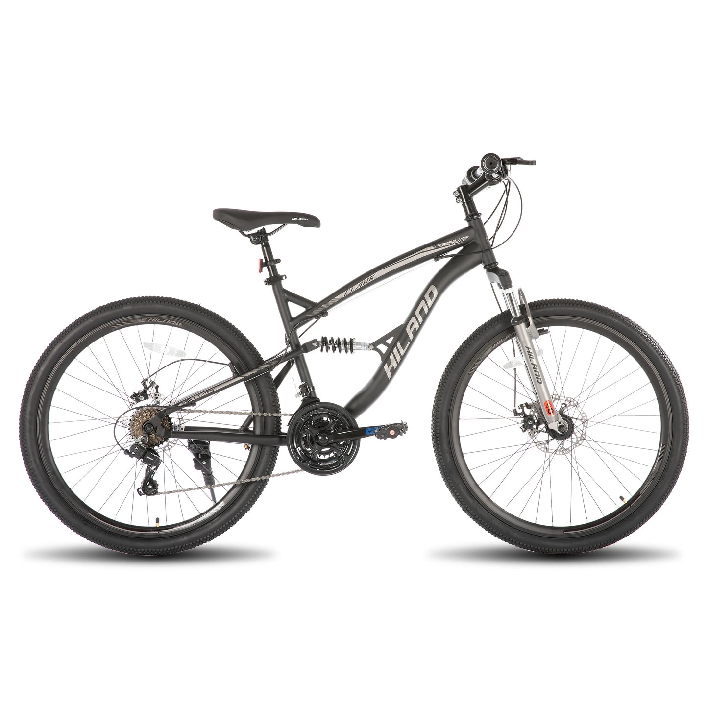 Hiland Full Suspension Mountain Bike Dual Disc Brakes