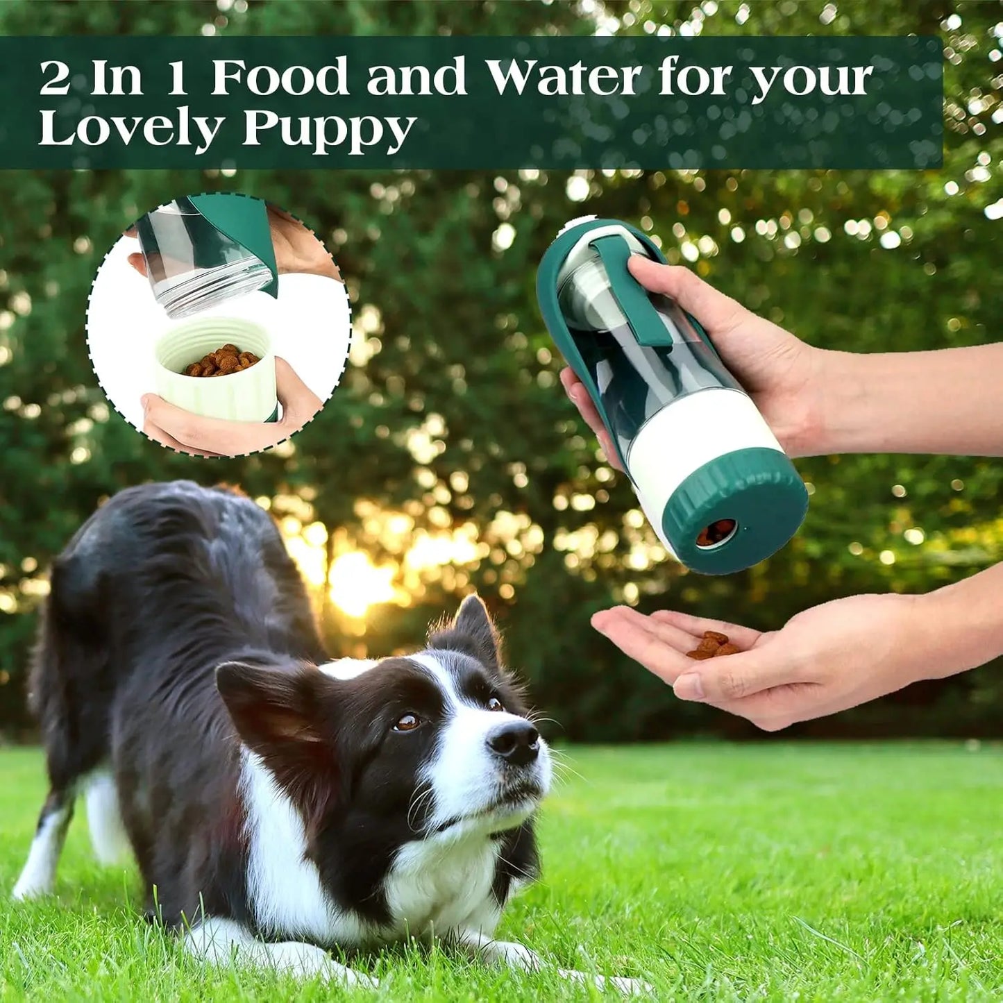 Portable Dog Water Bottle With Leak Proof Drinking Cup