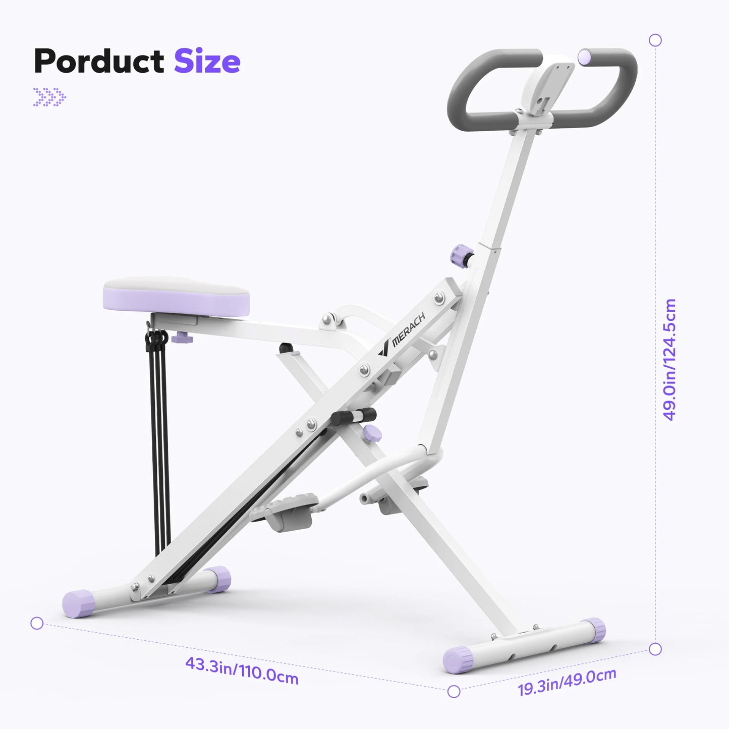 MERACH R07 2in1 Squat And Rowing Machine Home Gym