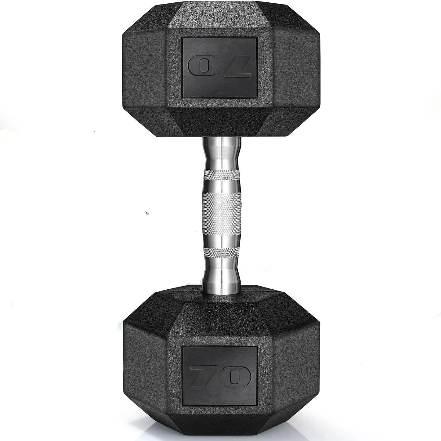 Rubber Hex Dumbbell Set 30 75LB Pair