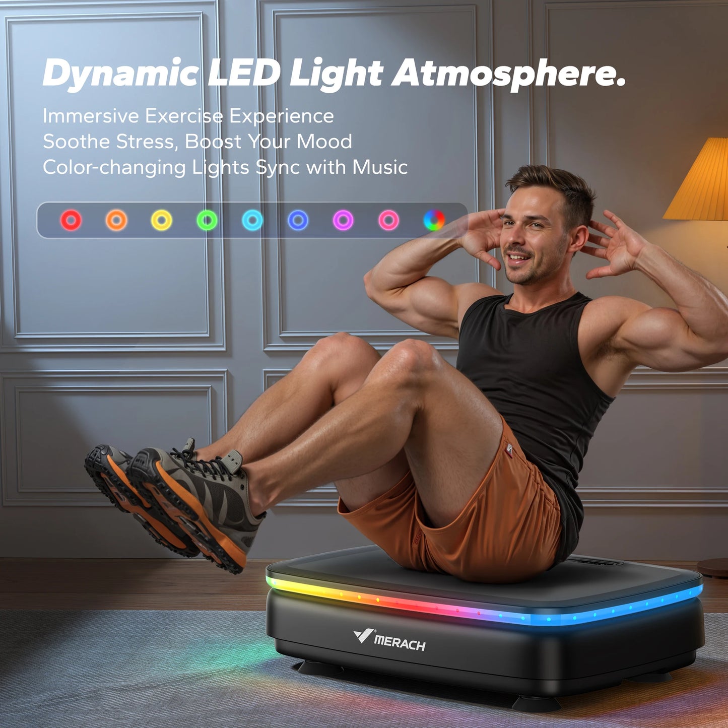 Merach Vibration Plate Exercise Machine With Whole Body