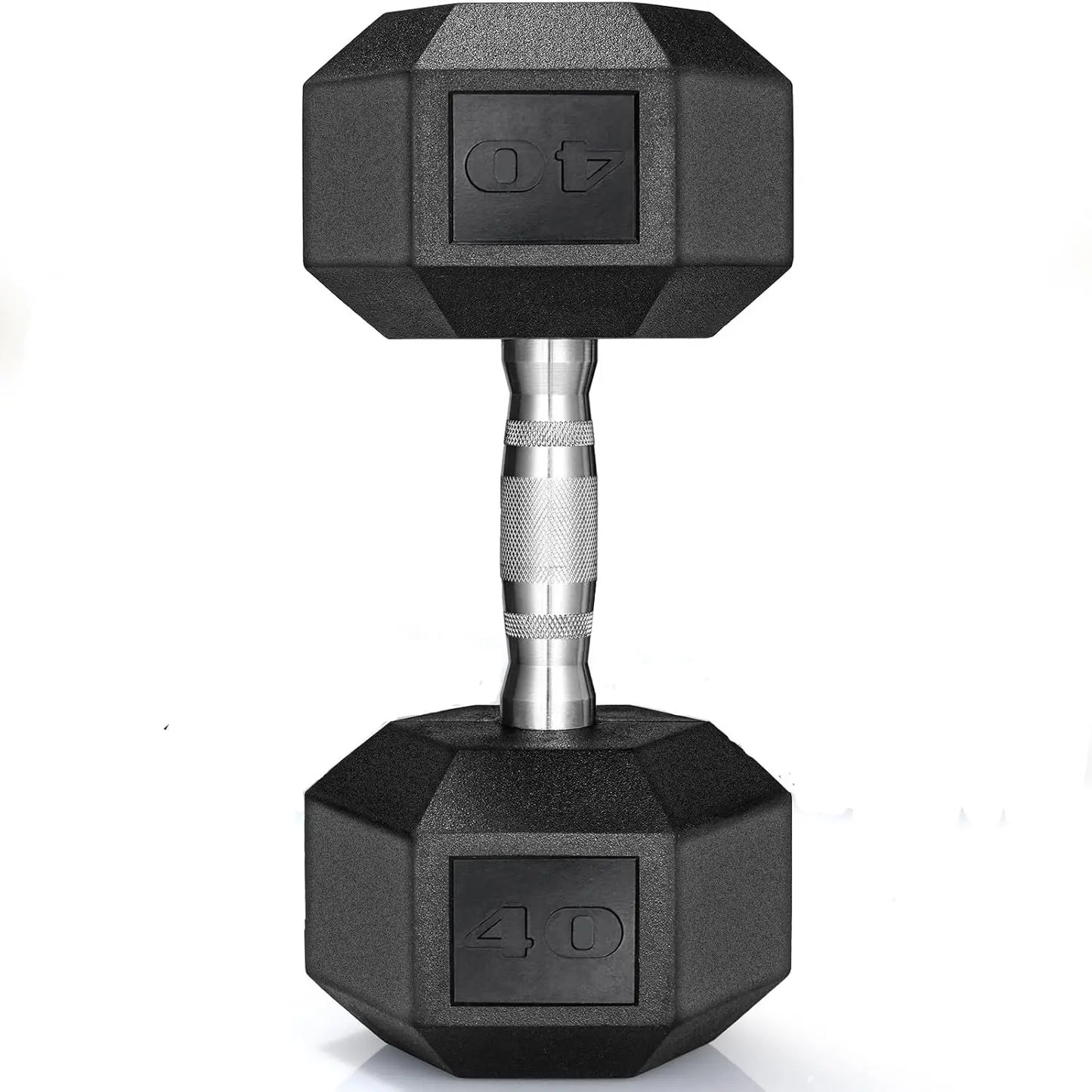 Rubber Hex Dumbbell Set 30 75LB Pair