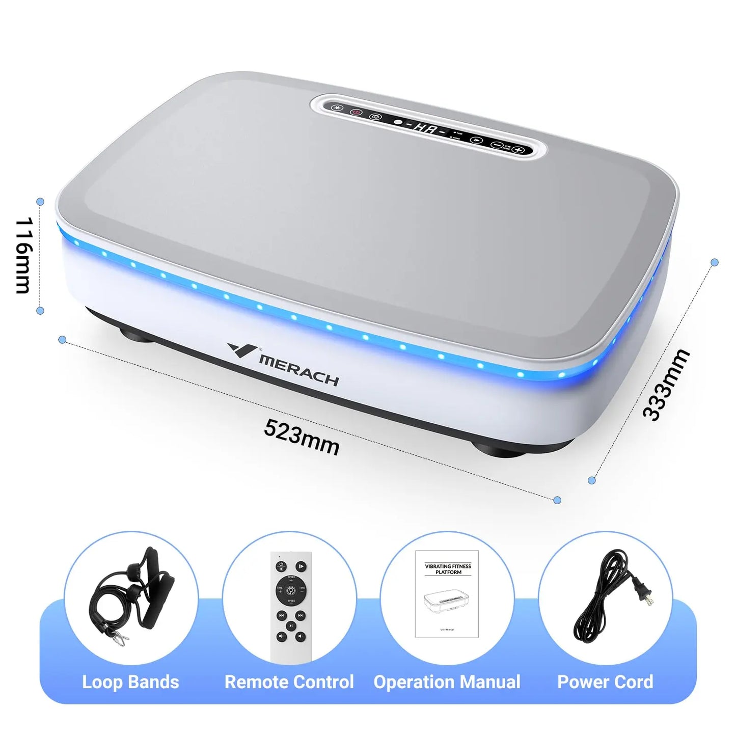 Merach Vibration Plate Exercise Machine With Whole Body