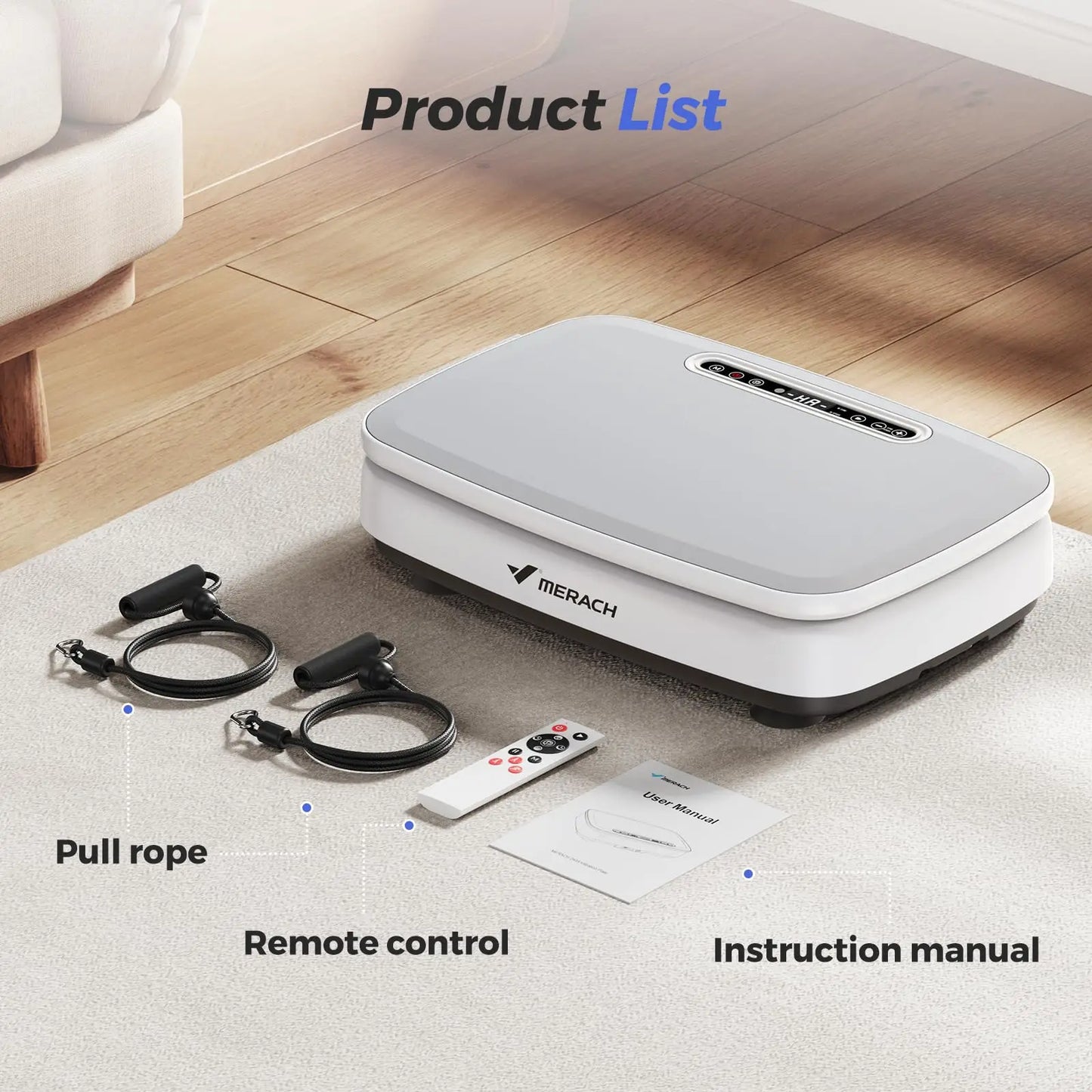 Merach Vibration Plate Exercise Machine With Whole Body