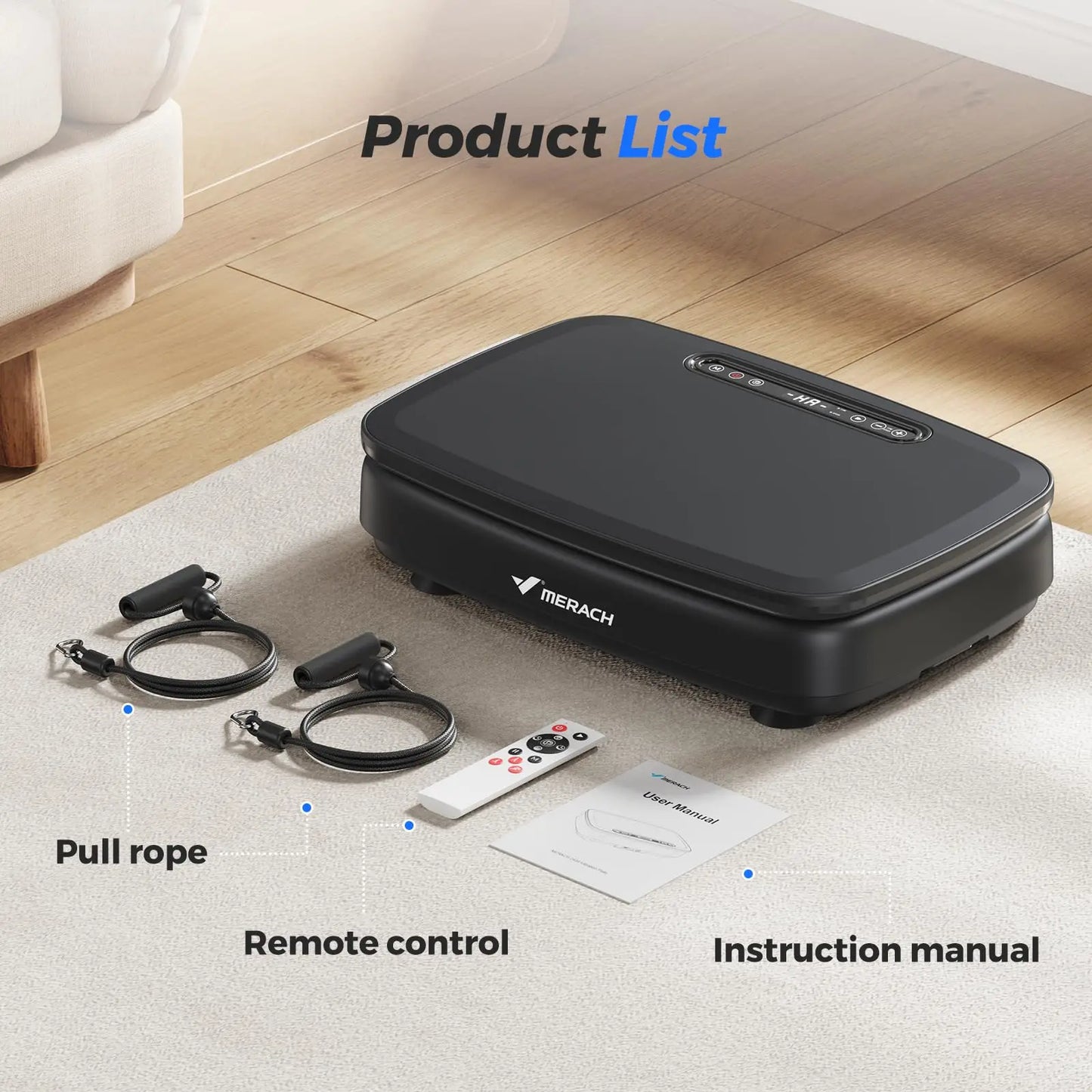 Merach Vibration Plate Exercise Machine With Whole Body