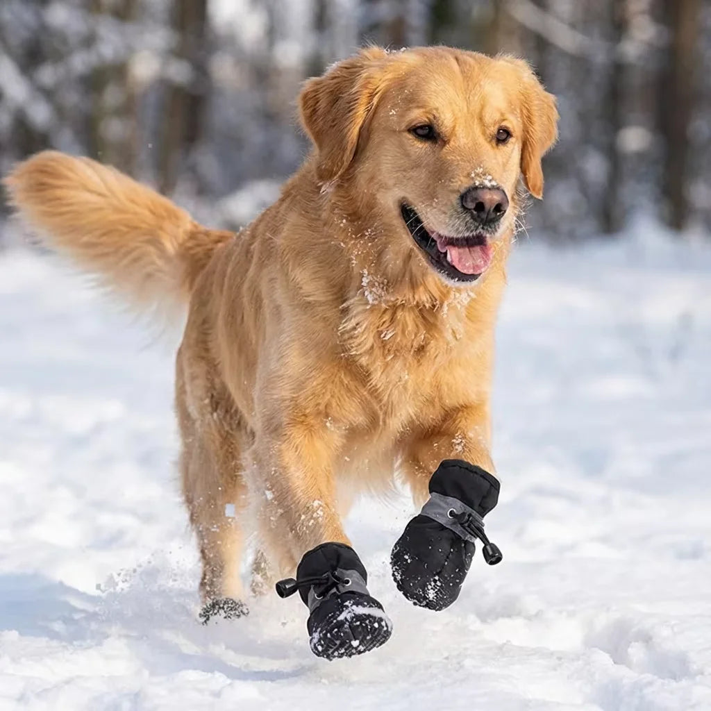 Waterproof Warm Dog Boots Easy On