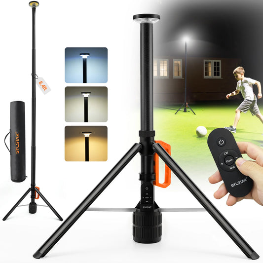 Rechargeable LED Work Light With Remote Control Telescopic