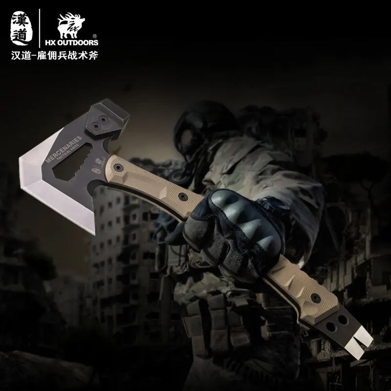 HX OUTDOORS Mercenarys Full Tang Camping Hatchet Axe