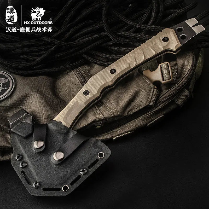 HX OUTDOORS Mercenarys Full Tang Camping Hatchet Axe