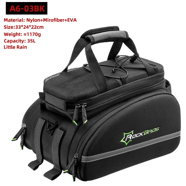 ROCKBROS 3 In 1 Bike Pannier Trunk Bag Waterproof