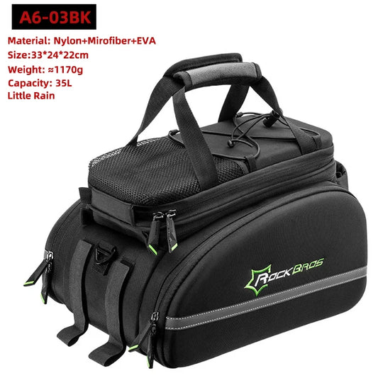 ROCKBROS 3 In 1 Bike Pannier Trunk Bag Waterproof