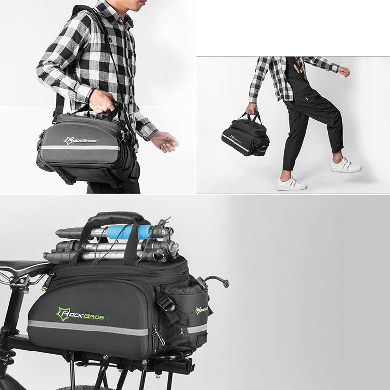 ROCKBROS 3 In 1 Bike Pannier Trunk Bag Waterproof