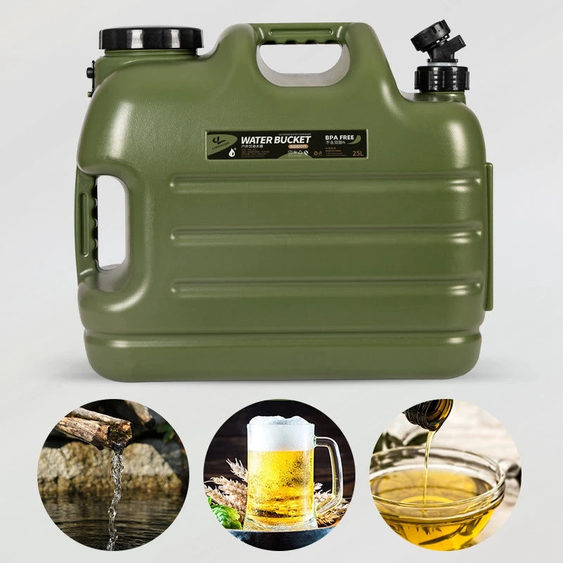 Desert Fox Water Tank Carrier With Spigot For Camping