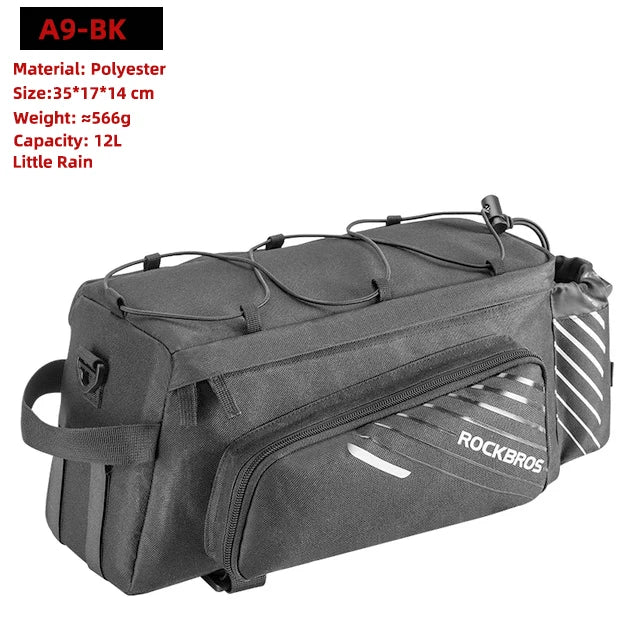 ROCKBROS 3 In 1 Bike Pannier Trunk Bag Waterproof