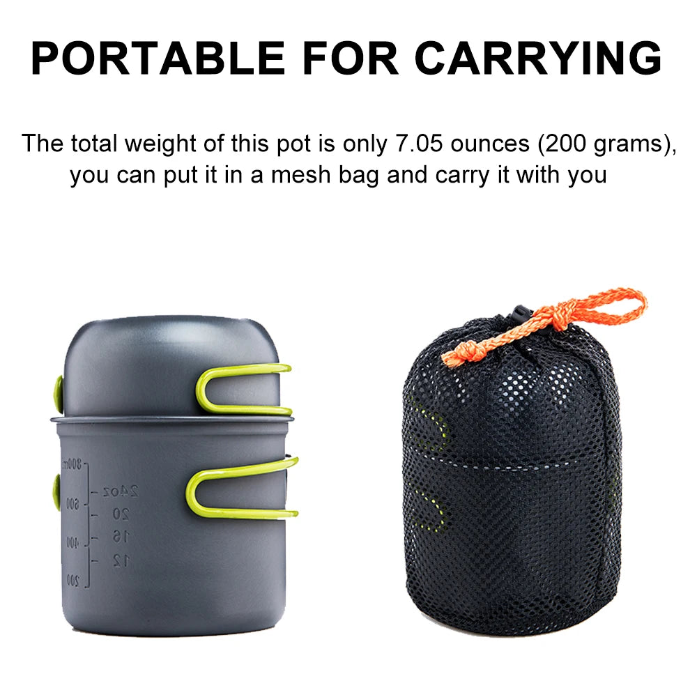 Widesea Ultralight Camping Cookware Pot Set for Travel