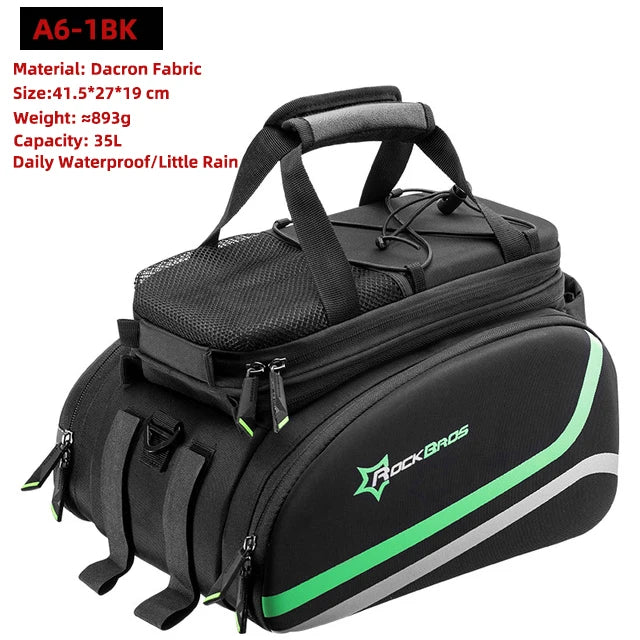 ROCKBROS 3 In 1 Bike Pannier Trunk Bag Waterproof