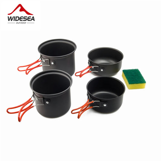 Widesea Ultralight Camping Cookware Pot Set For Outdoors