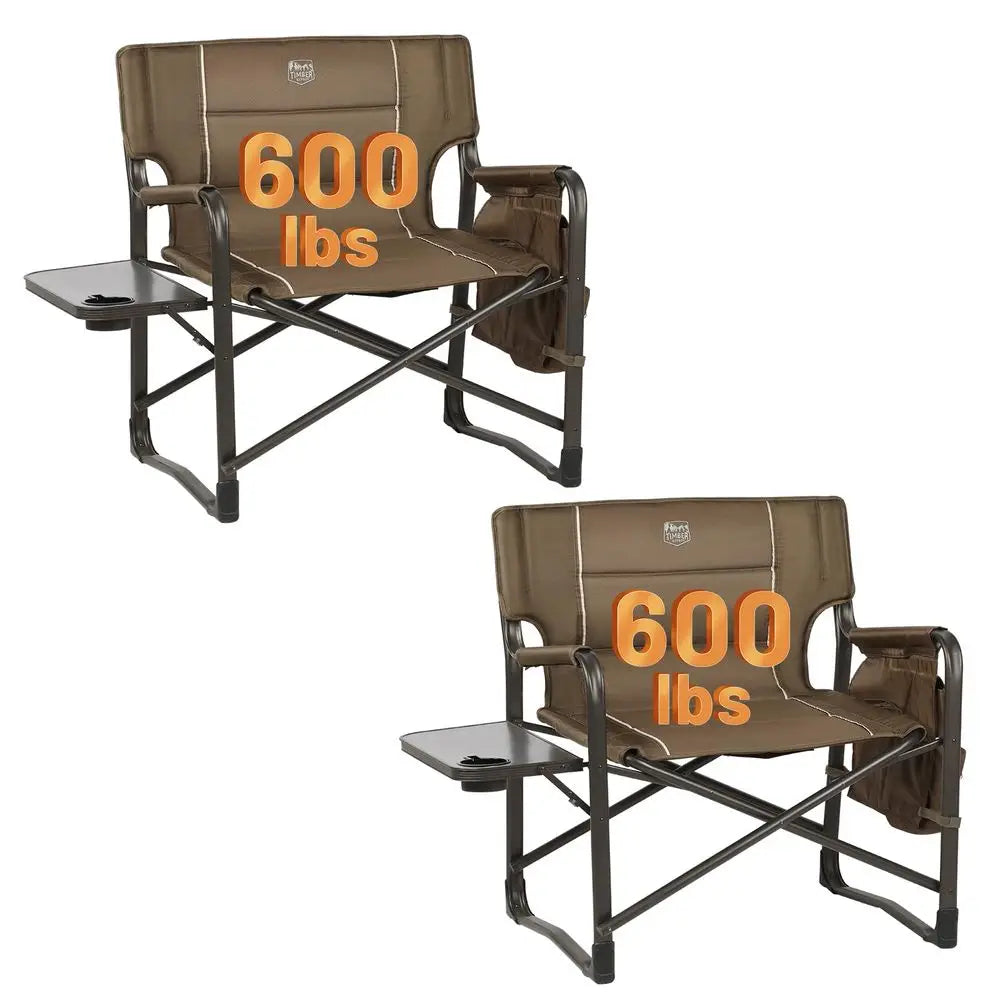 YTYIN Folding Directors Chair With Side Table And Pocket