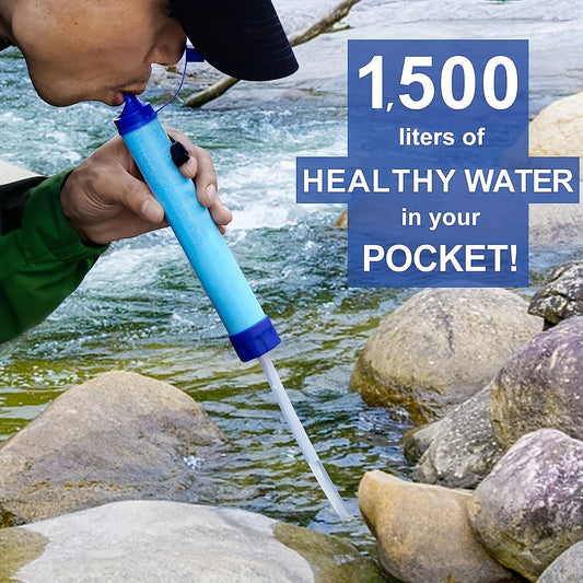 Portable Straw Water Purifier for Outdoor Survival
