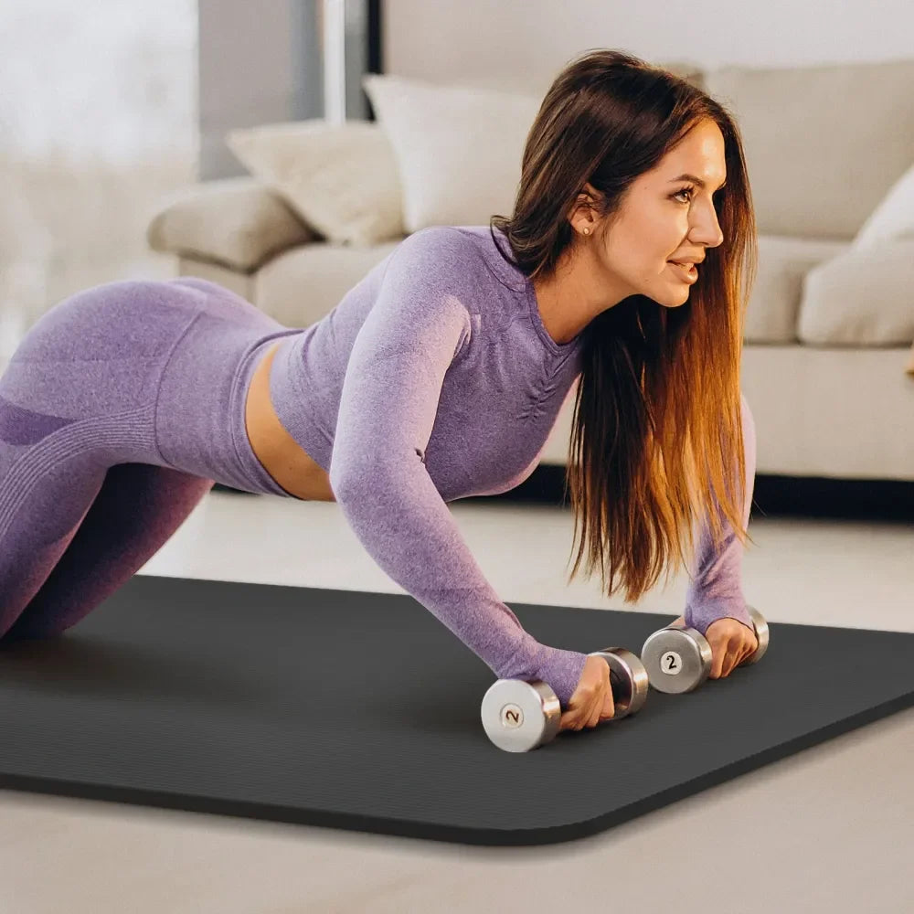 High Density Yoga Mat With Carrying Strap Anti Tear