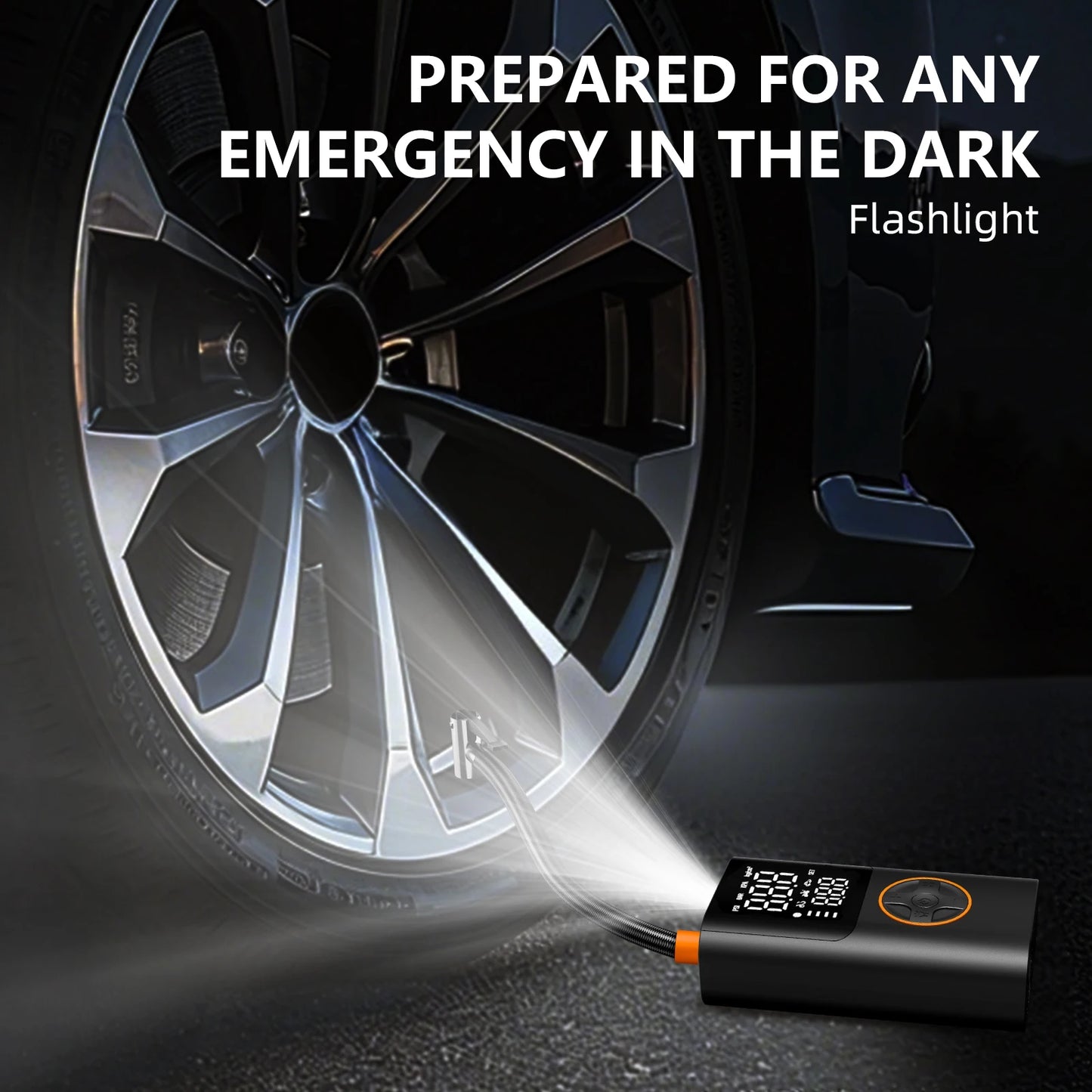 Portable Air Pump Set With Power Bank And 150Psi Tire Inflator