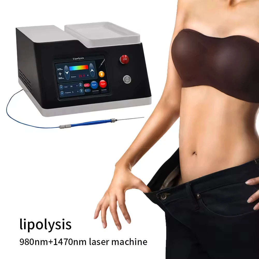 Portable Lipo Laser Machine 980nm 1470nm for Skin Tightening