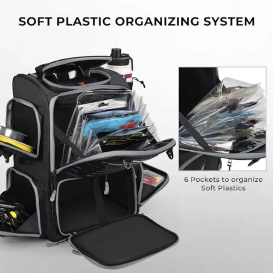 Fishing Tackle Backpack Rod Holders Tackle Boxes Nylon
