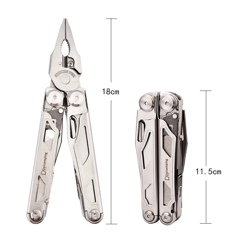 Daicamping DL30 Multitool Folding Knife Scissors EDC Plier