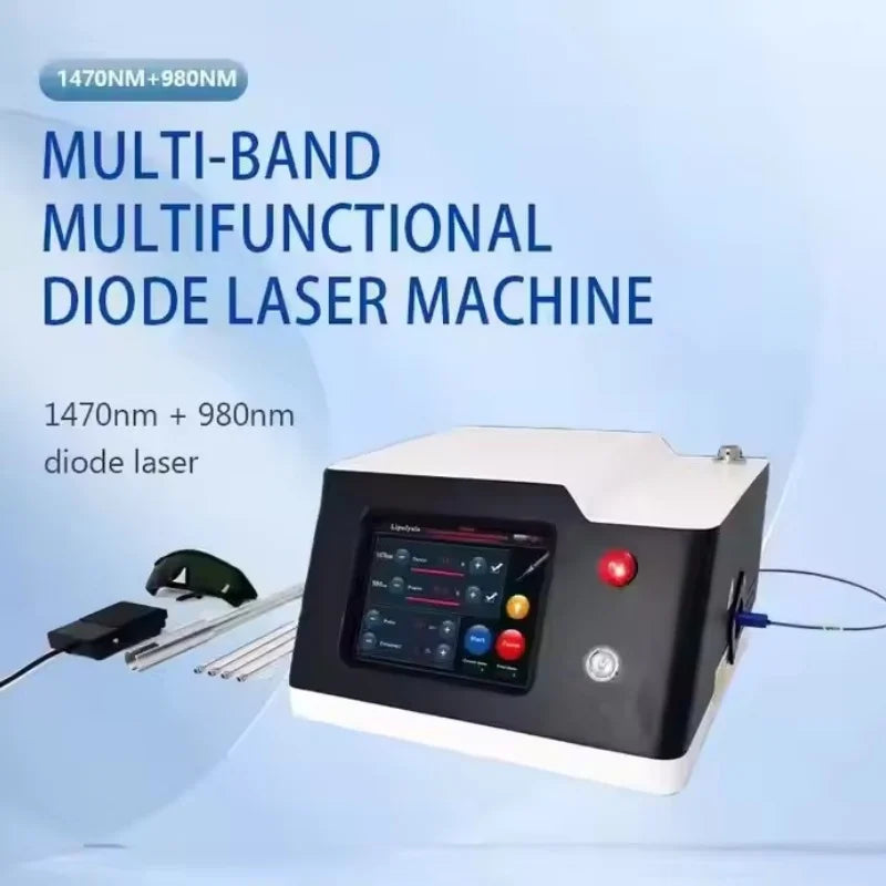 Portable Lipo Laser Machine 980nm 1470nm for Skin Tightening