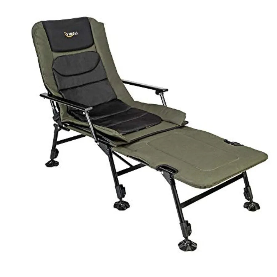 Heavy Duty Fishing Chair With Footrest For Outdoors