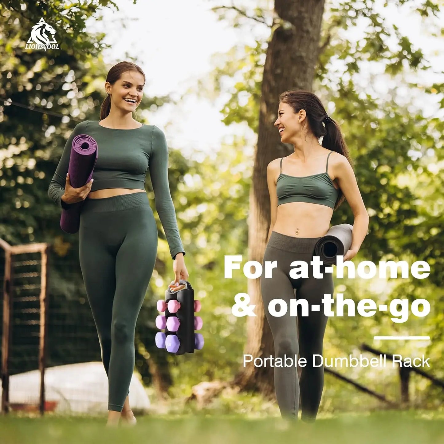 Set of 2 Neoprene Hex Dumbbells With Anti Slip