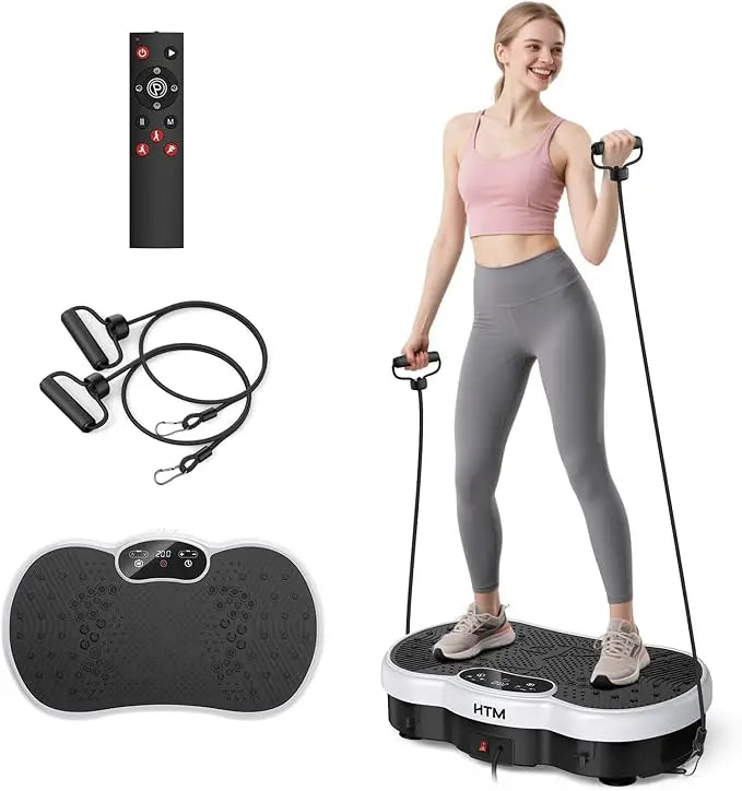 HTM Fitness Vibration Plate Calorie Tracking Body Plate