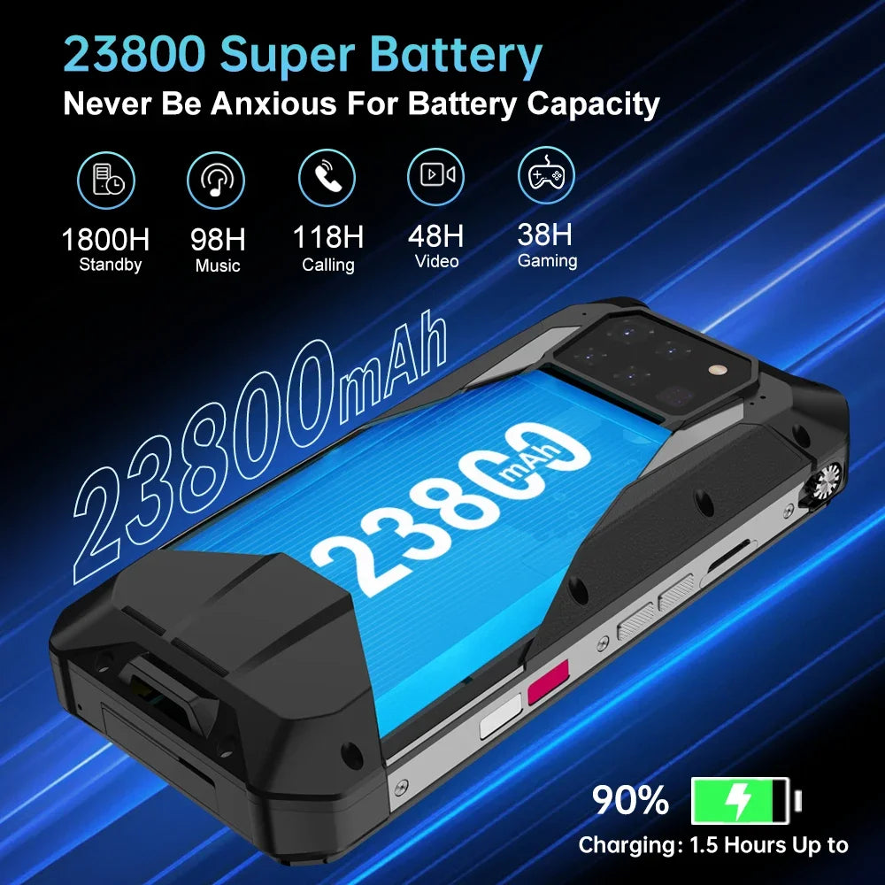Unihertz Tank 3 Pro Rugged Smartphone 23800mAh Battery