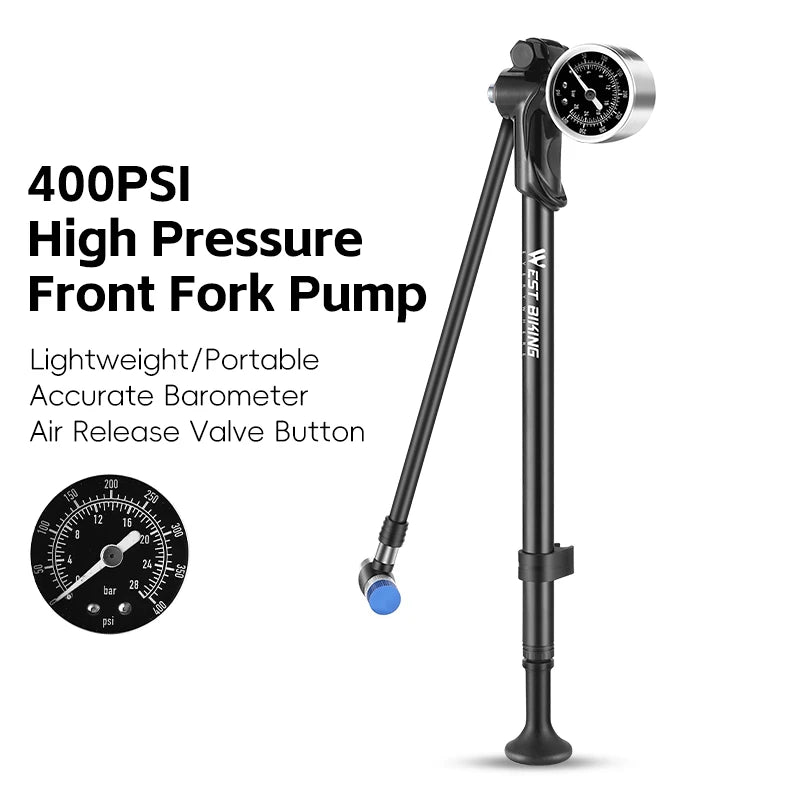 West Biking 400 PSI Bicycle Air Pump High Pressure