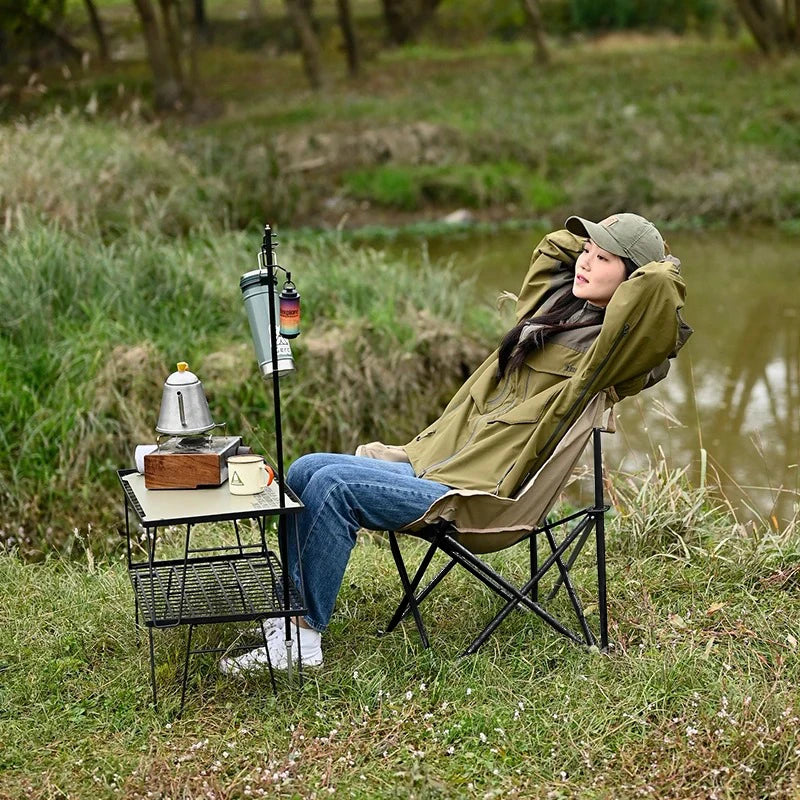 Outdoor Folding Moon Chair For Camping