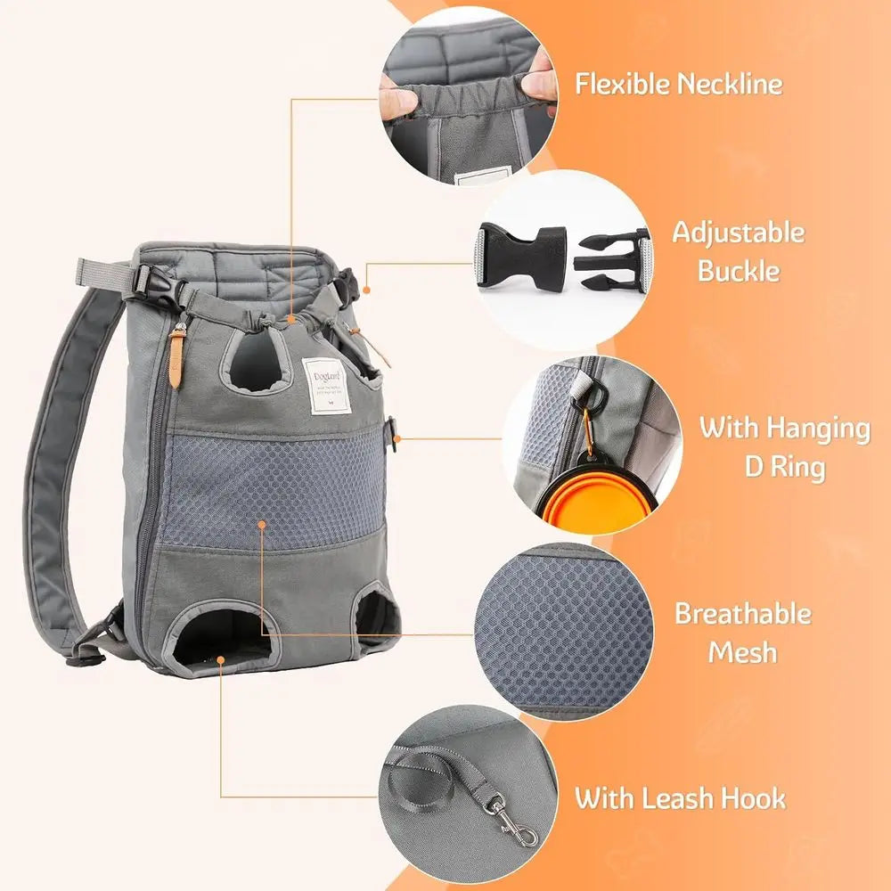 OVOZI Pawsome Legs Out Pet Backpack Carrier Airline Approved