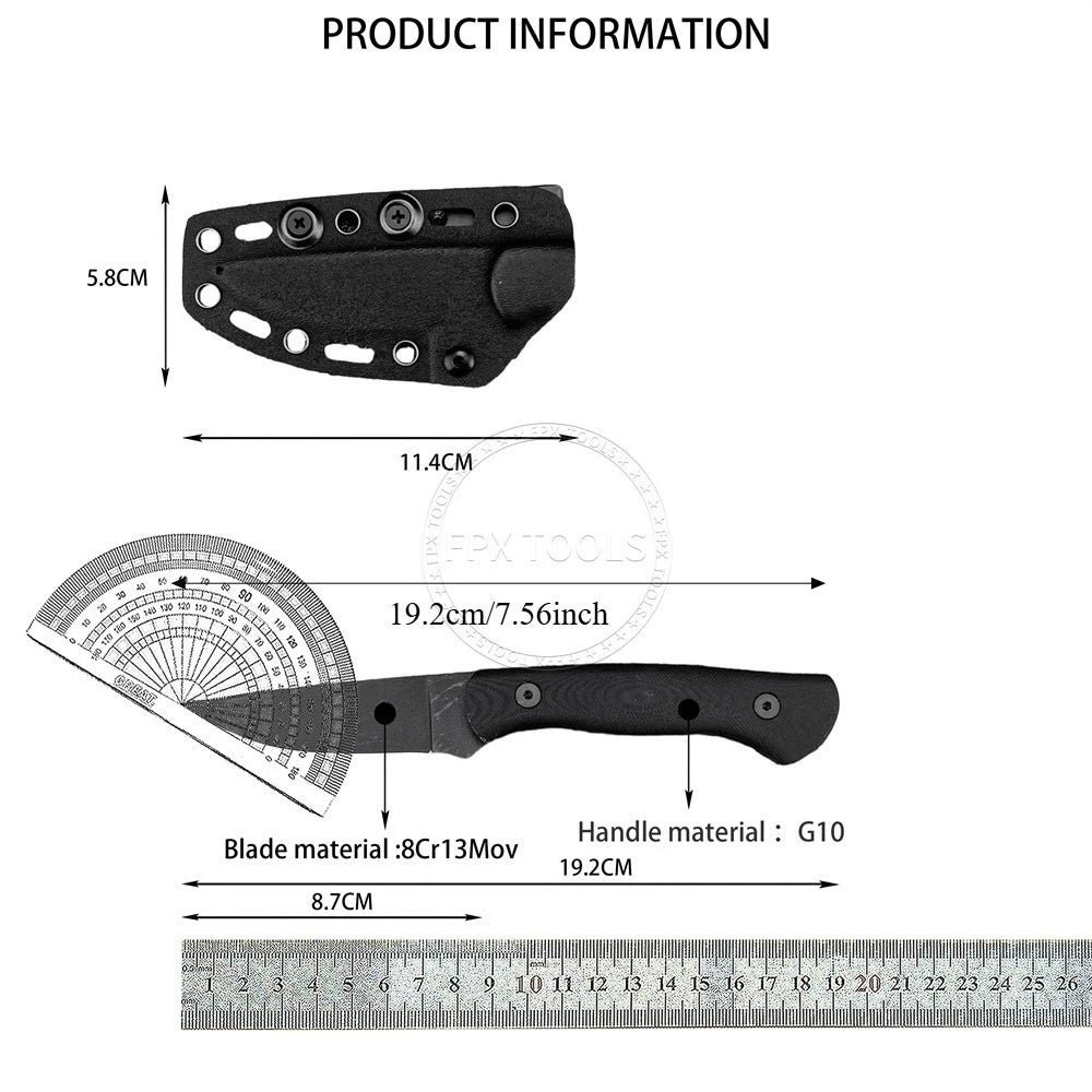 Fixed Blade Knife EDC MKC For Camping And Survival