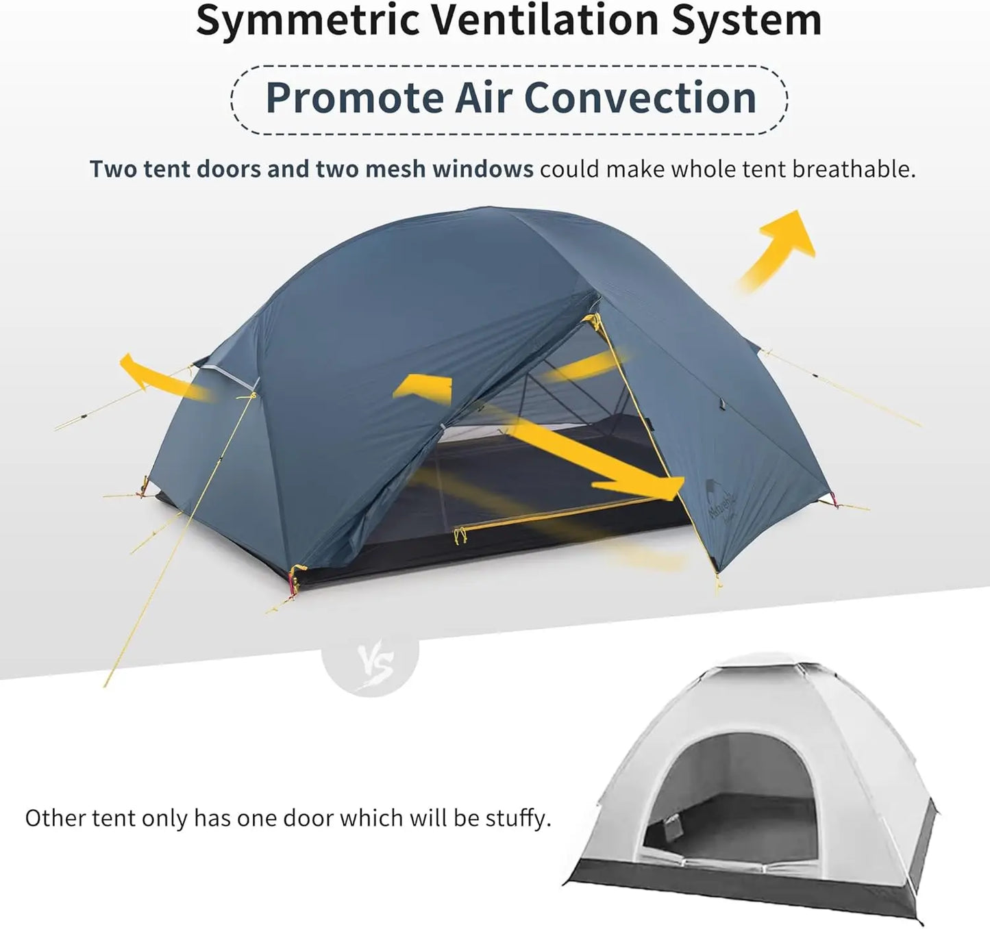 Ultralight 2 Person 3 Season Camping Tent Waterproof