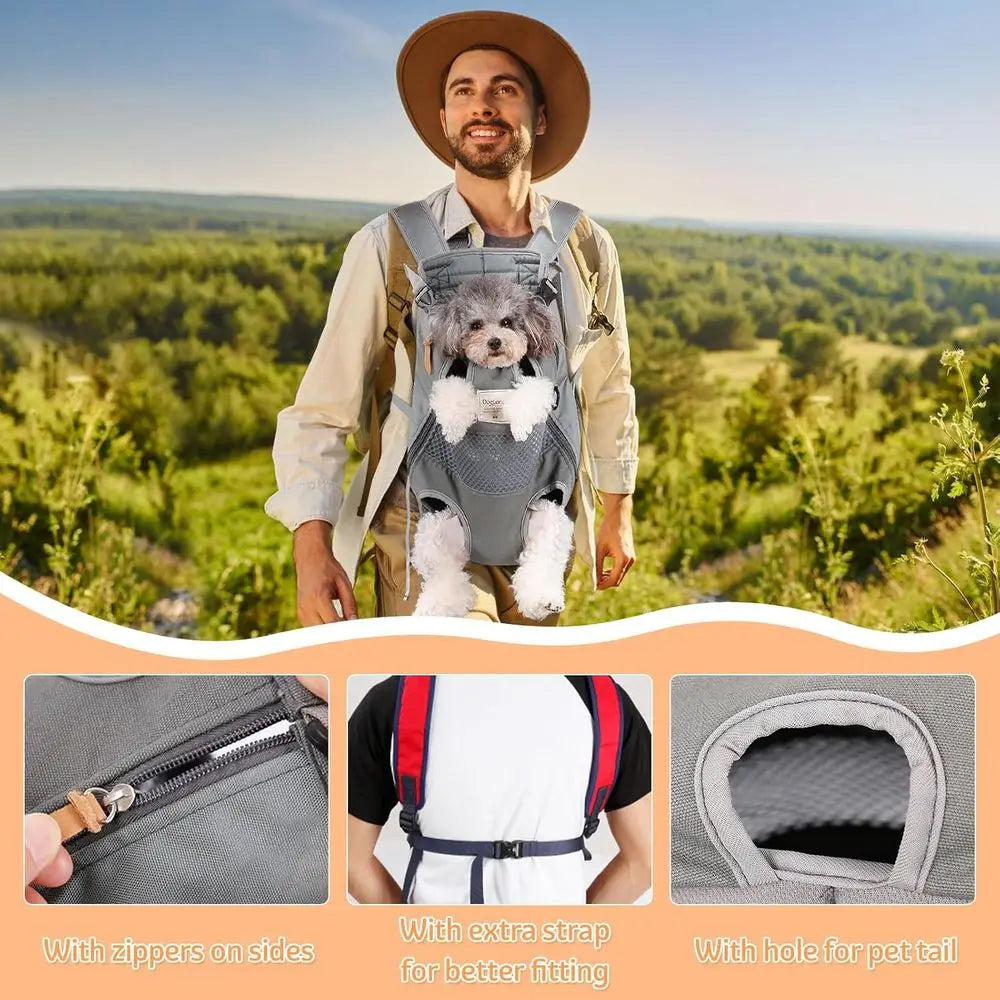 OVOZI Pawsome Legs Out Pet Backpack Carrier Airline Approved