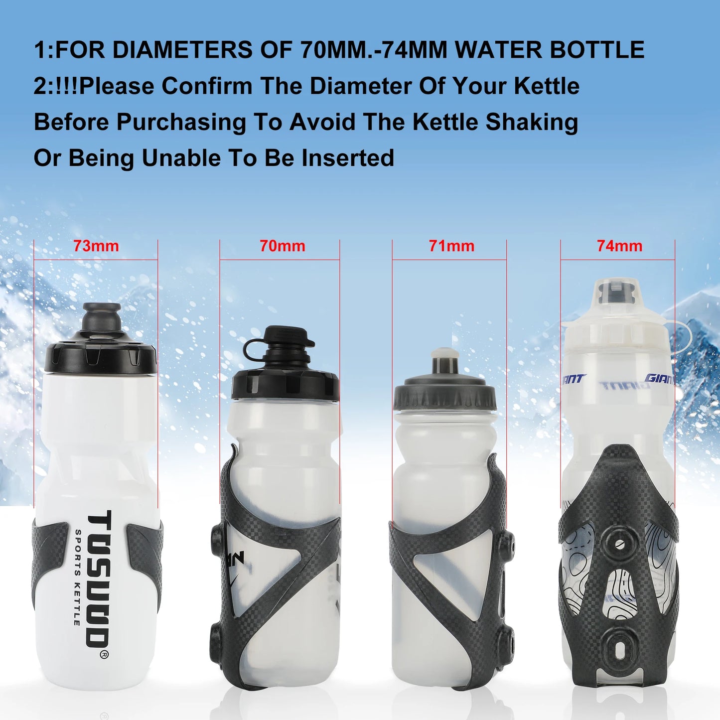Bike Water Bottle Holder Nylon Carbon Fiber Bottle Cage