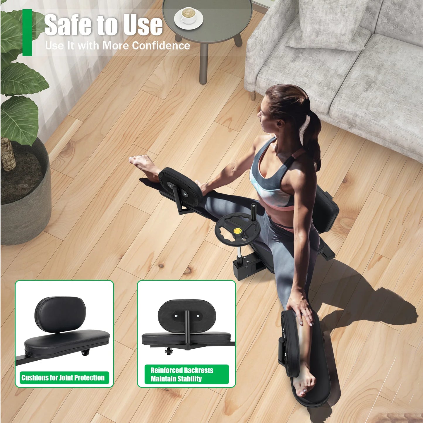 Leg Stretcher Machine 180 Degree Split Trainer Backrest