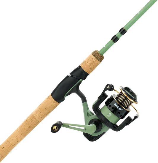 Two Piece Spinning Fishing Rod And Reel Combo