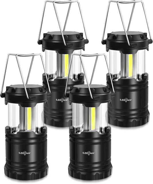 LED Camping Lantern Collapsible 4 Pack Adjustable Brightness