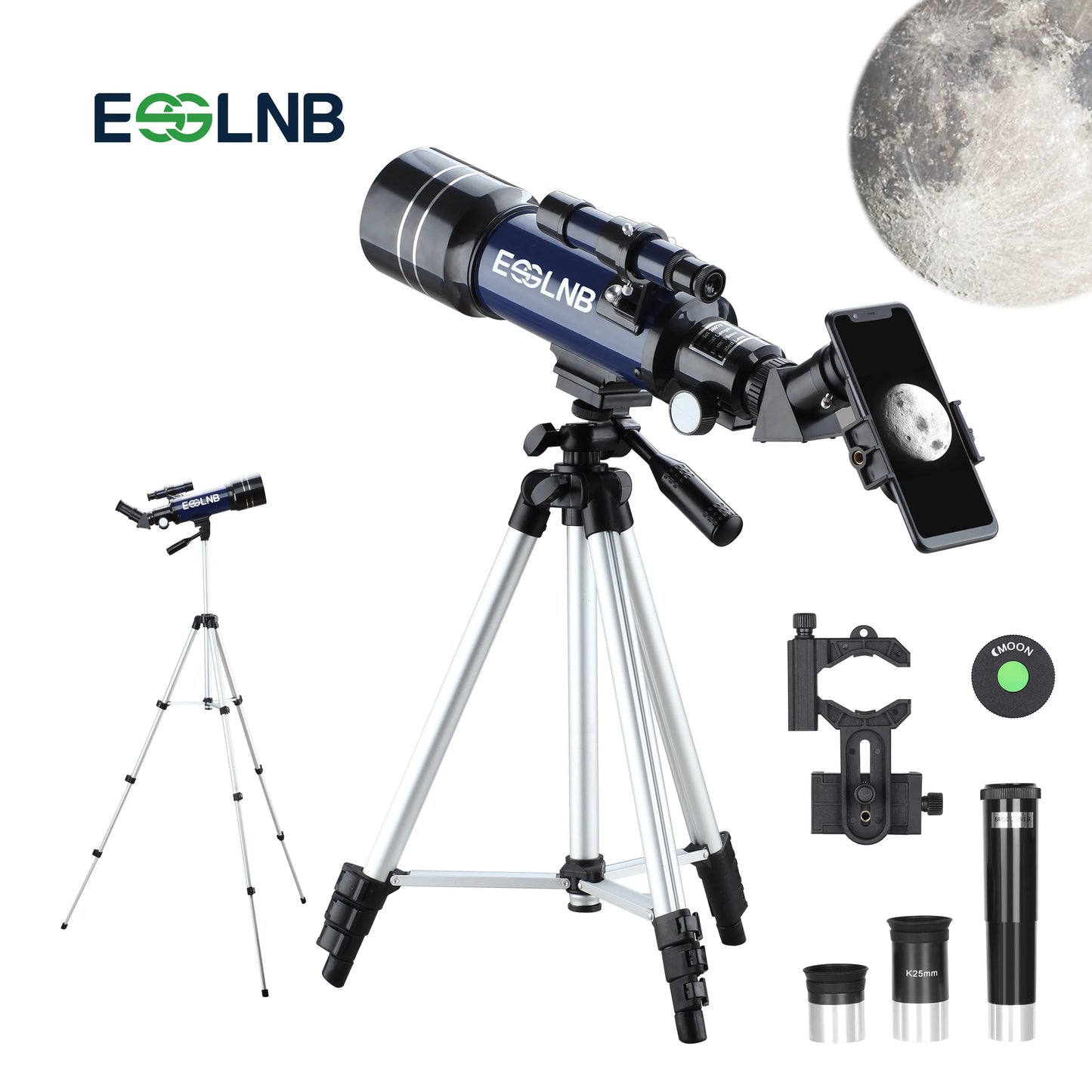 Telescope 36070 With High Tripod Mobile Holder Moon