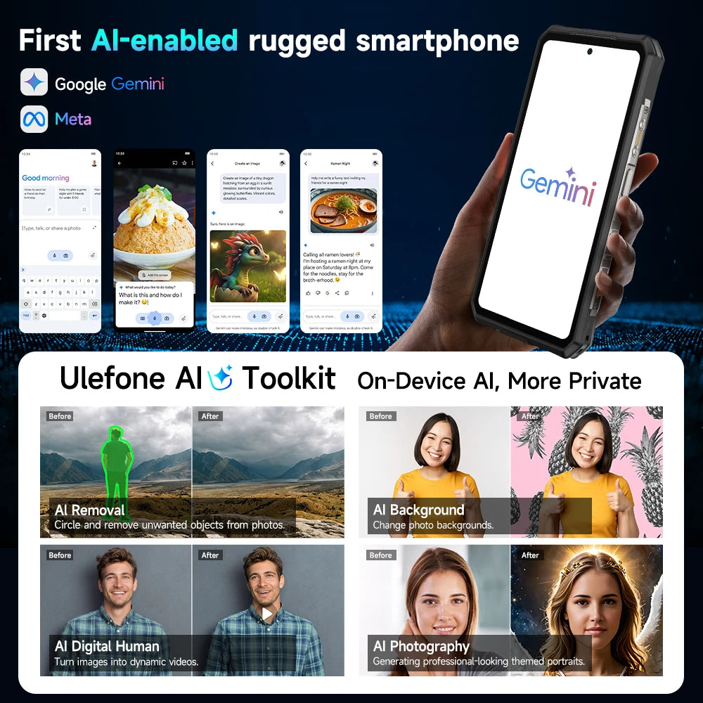 Ulefone Armor 28 Ultra AI 5G Rugged Phone 1TB ROM 32GB RAM