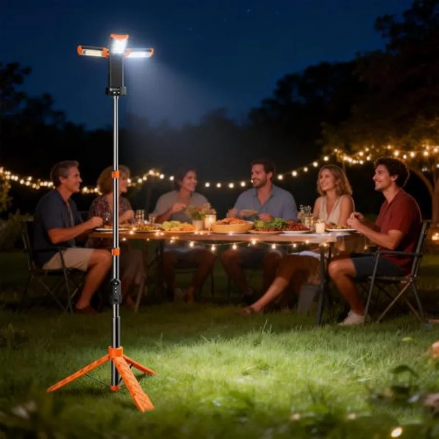 Rechargeable Camping Light With Stand Telescopic Work Light