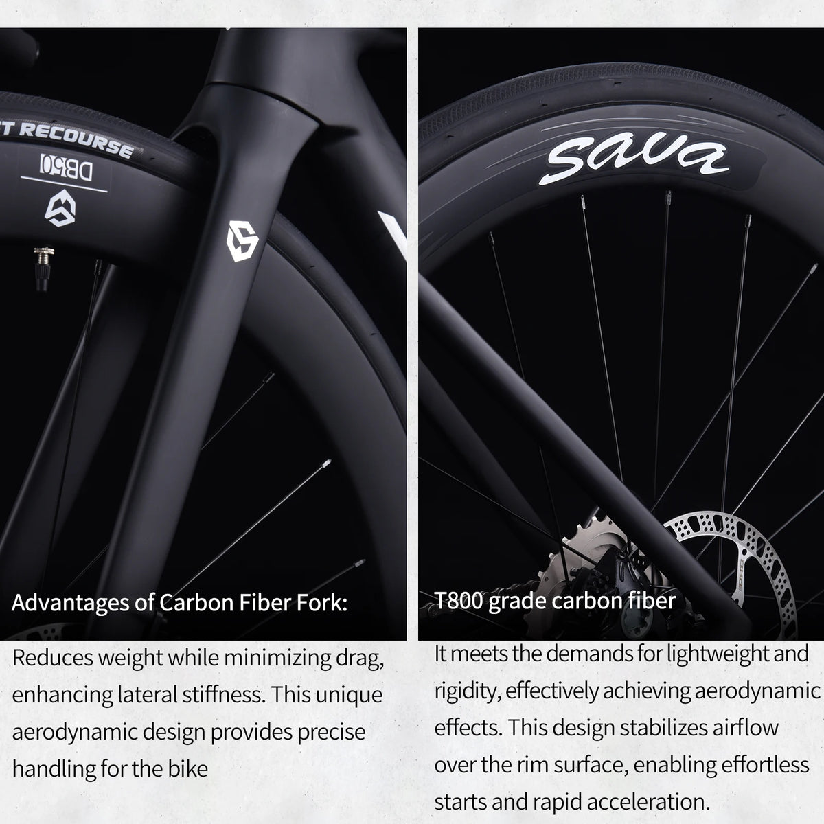 SAVA A7L PRO Carbon Fiber Road Bike Shimano R7100